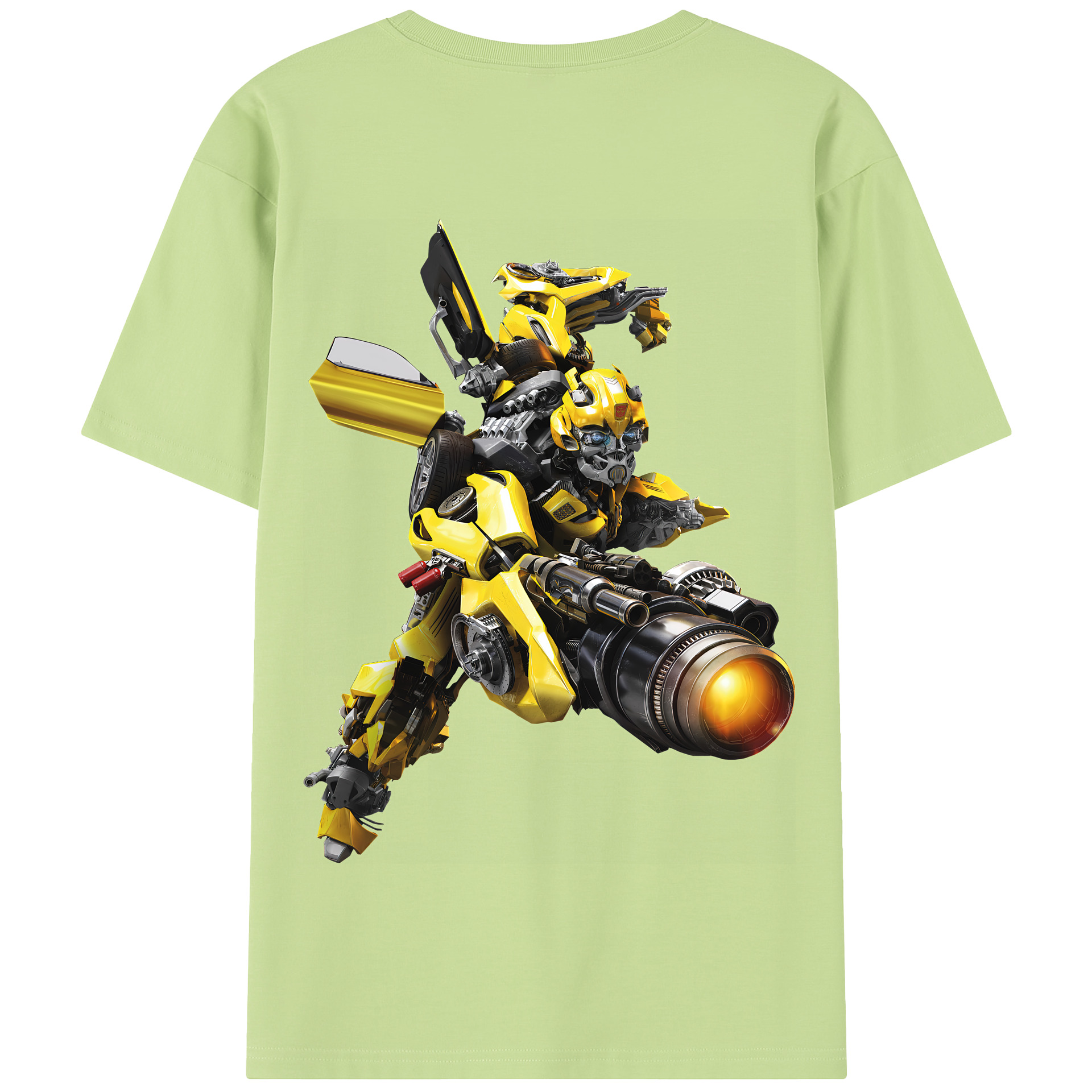 （画像用） Transformers トランスフォーマー 綿100％半袖Tシャツ（背面プリント）